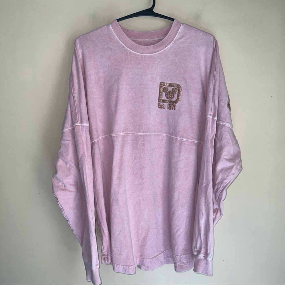 Walt Disney World Spirit Jersey Pink Long Sleeve Tee